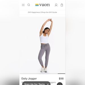 Vuori Blush Pink Daily Jogger